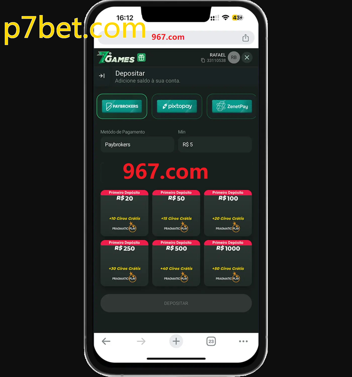 Baixe o aplicativo p7bet.com para jogar a qualquer momento